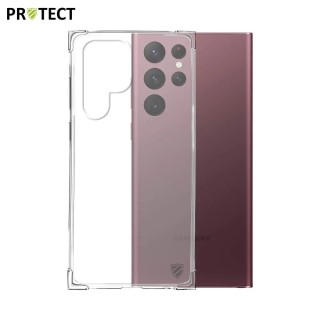Coque Protect Samsung Galaxy S22 Ultra transparente avec coins renforcés