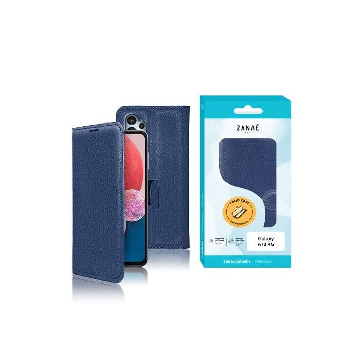 Coque Etui Portefeuille Samsung Galaxy A13 4G marine
