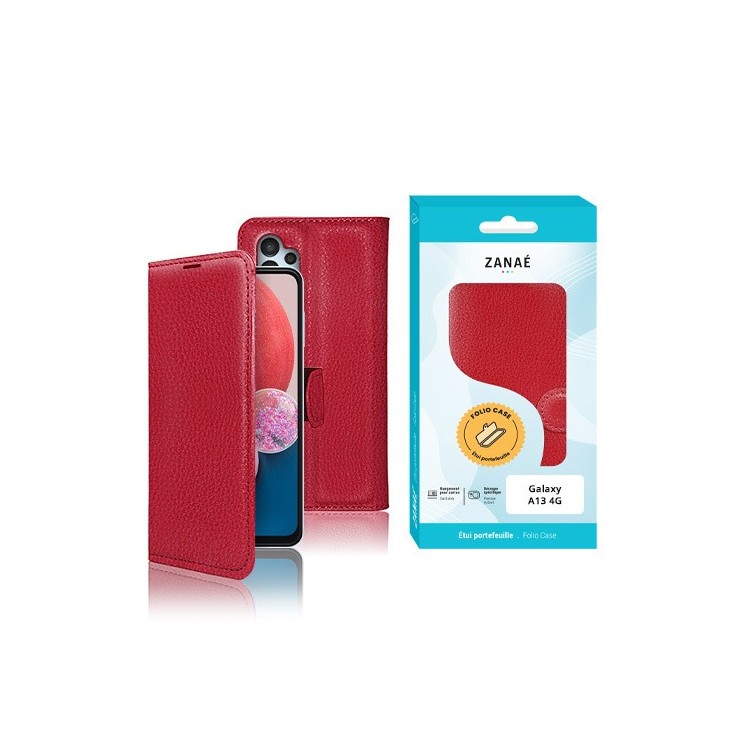 Coque Etui Portefeuille Samsung Galaxy A30S / A50 rouge