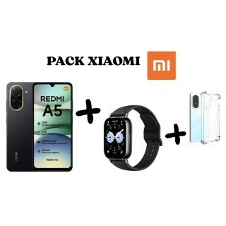 Pack Xiaomi Redmi A5 128GO + Redmi Watch 5 Lite + Coques
