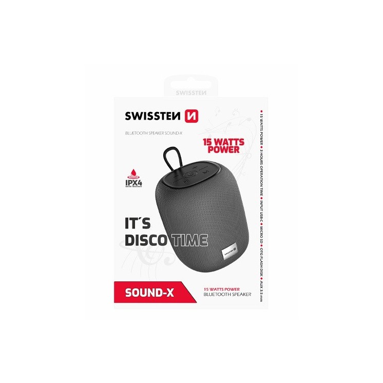 Enceinte bluetooth Swissten sound-X 15W / Créa & Connect