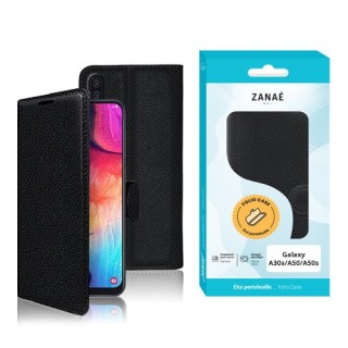 Coque Etui Portefeuille Samsung Galaxy A30S / A50 / A50S noir