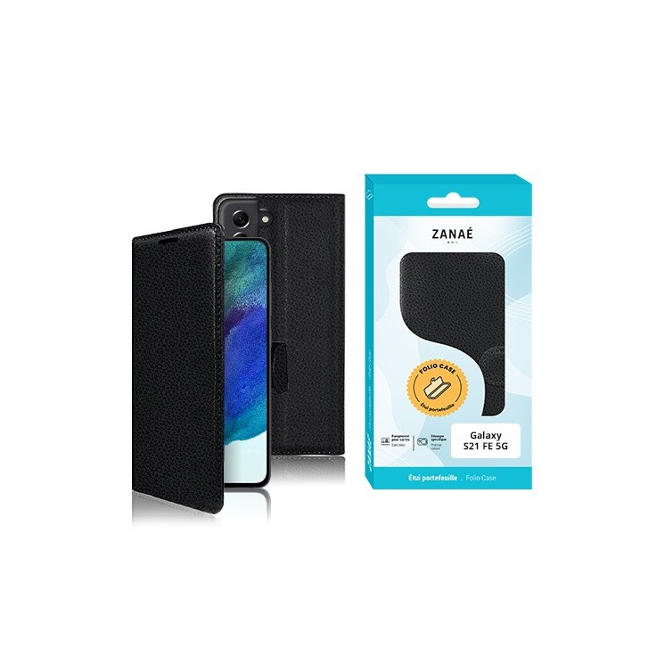 Coque Etui Portefeuille Samsung Galaxy S21 FE 5G noir