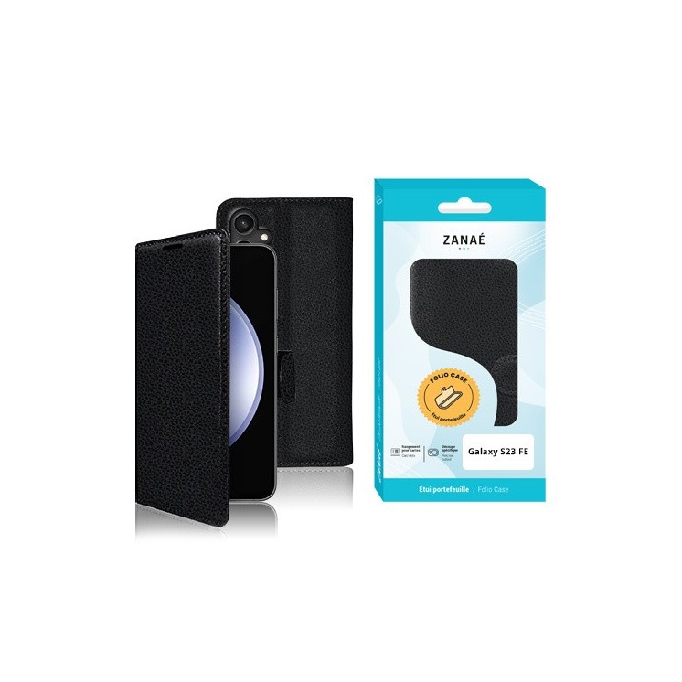Coque Etui Portefeuille Samsung Galaxy S23 FE noir