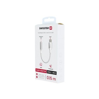 Adapteur USB-C / Jack Swissten pour Ecouteurs Filaire blanc Adapteur USB-C / Jack Swissten pour Ecouteurs Filaire blanc