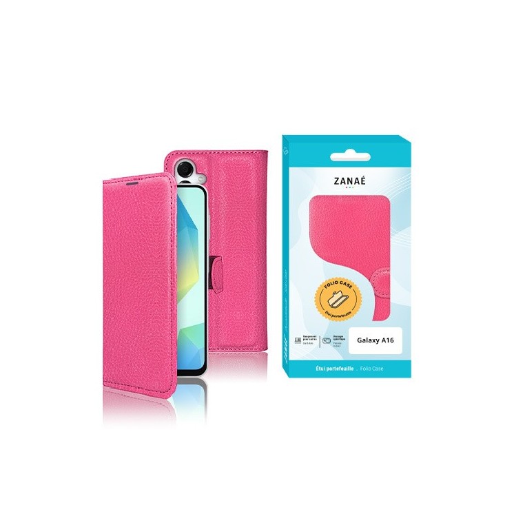 Coque Etui Portefeuille Samsung Galaxy A16 rose