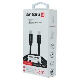 Câble USB-C / Lightning MFI 1.20m noir Câble USB-C / Lightning MFI 1.20m noir