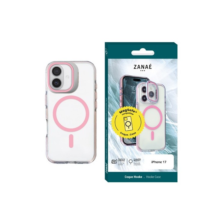 Coque Hooke MagSafe Iphone 17 rose