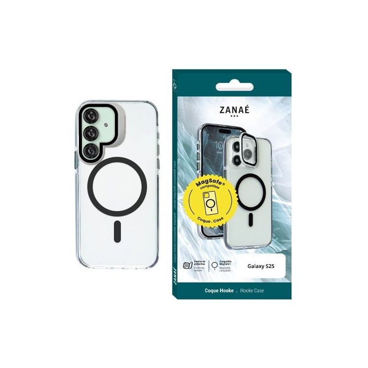 Coque Hooke MagSafe Samsung Galaxy S25 noir