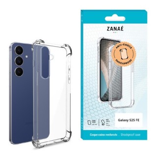Coque silicone Samsung Galaxy S25 FE transparente avec coins renforcés Coque silicone Samsung Galaxy S25 FE transparente avec coins renforcés