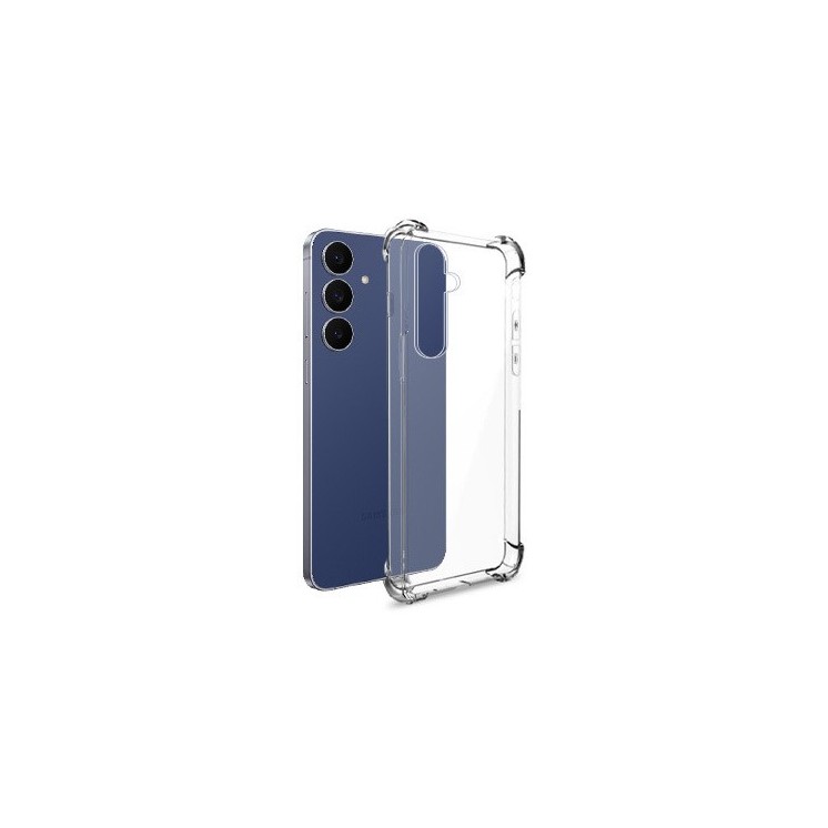 Coque silicone Samsung Galaxy S25 FE transparente avec coins renforcés