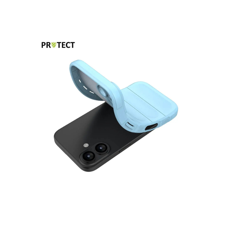 Coque de Protection IX008 PROTECT iPhone 17 bleu clair - vue sur smartphone