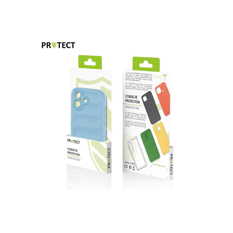 Coque de Protection IX008 PROTECT iPhone 17 bleu clair - vue boite