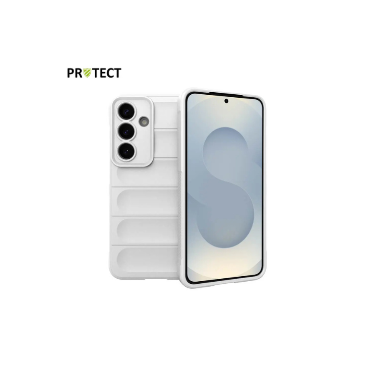 Coque Protect Samsung galaxy S25 blanc/ Créa & Connect