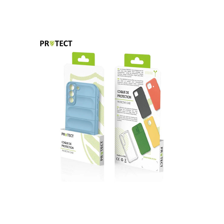 Coque Protect Samsung galaxy S22 plus bleu clair / Créa & Connect