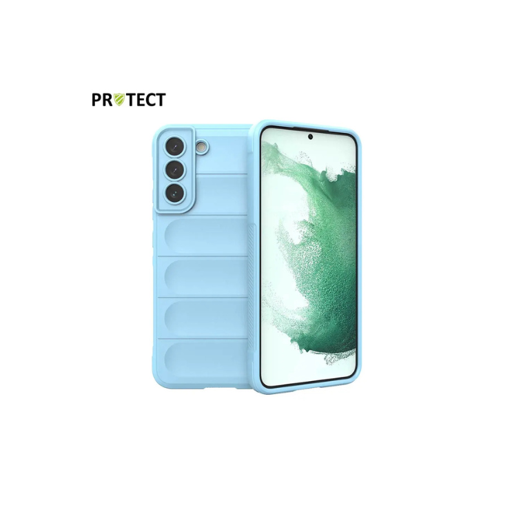 Coque Protect Samsung galaxy S22 plus bleu clair / Créa & Connect