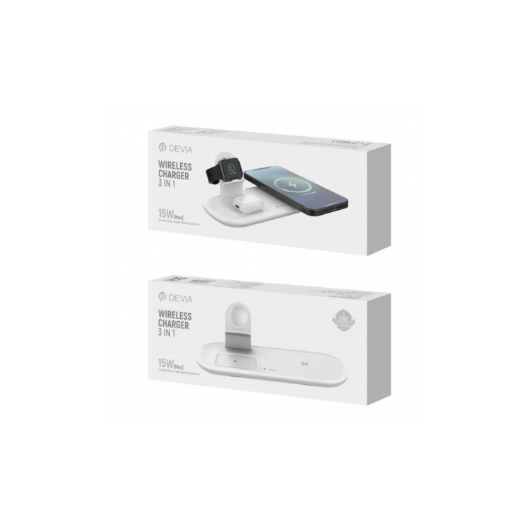 Chargeur 3 en 1 compatible Magsafe 15w