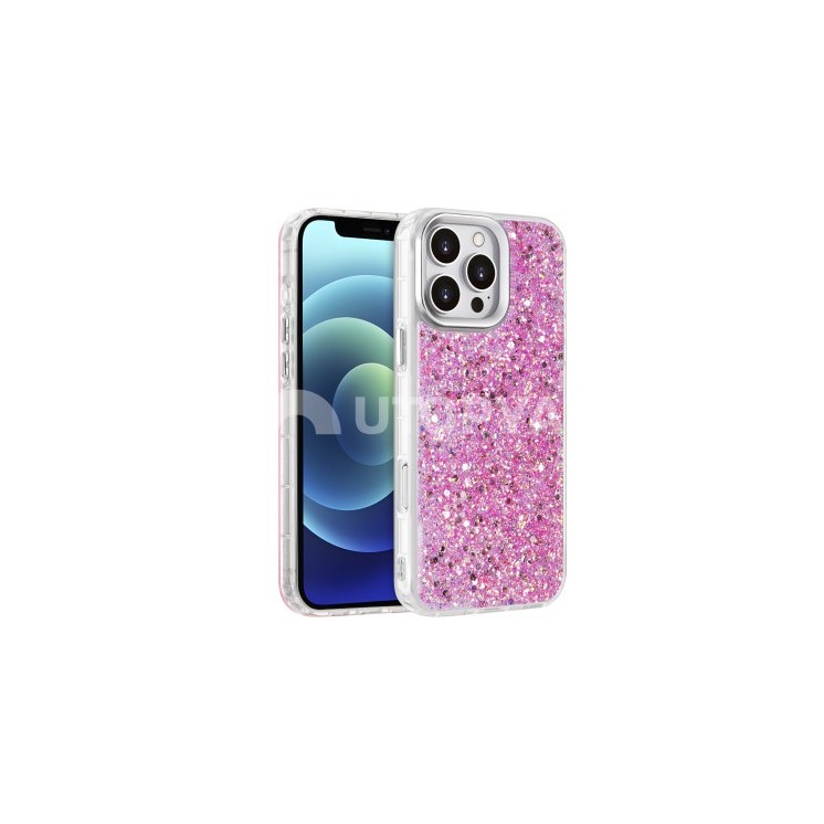 Coque Stardust Apple Iphone 12/12 pro rose / Créa & Connect