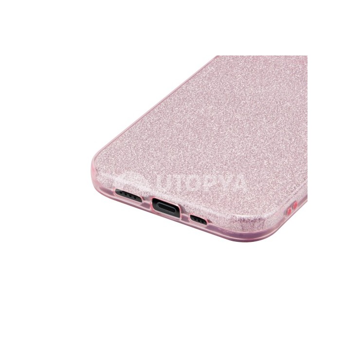 Coque Glitter Apple Iphone X/XS rose / Créa & Connect