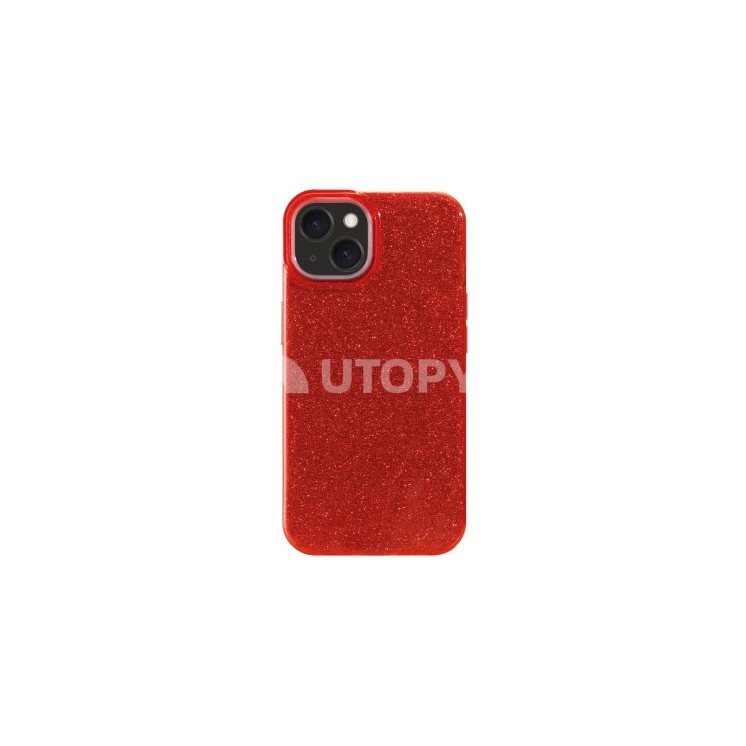 Coque Glitter Apple Iphone 11 rouge / Créa & Connect