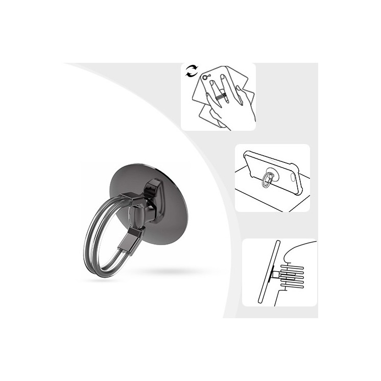 Anneau Rotatif 360° noir