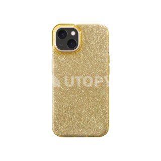 Coque Glitter Apple Iphone 15 plus or / Créa & Connect