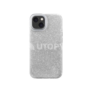 Coque Glitter Apple Iphone 16 plus argent / Créa & Connect