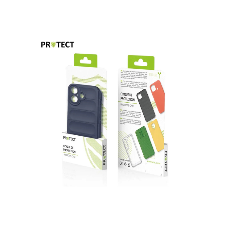 Coque Protect Apple Iphone 16 bleu saphir / Créa & Connect