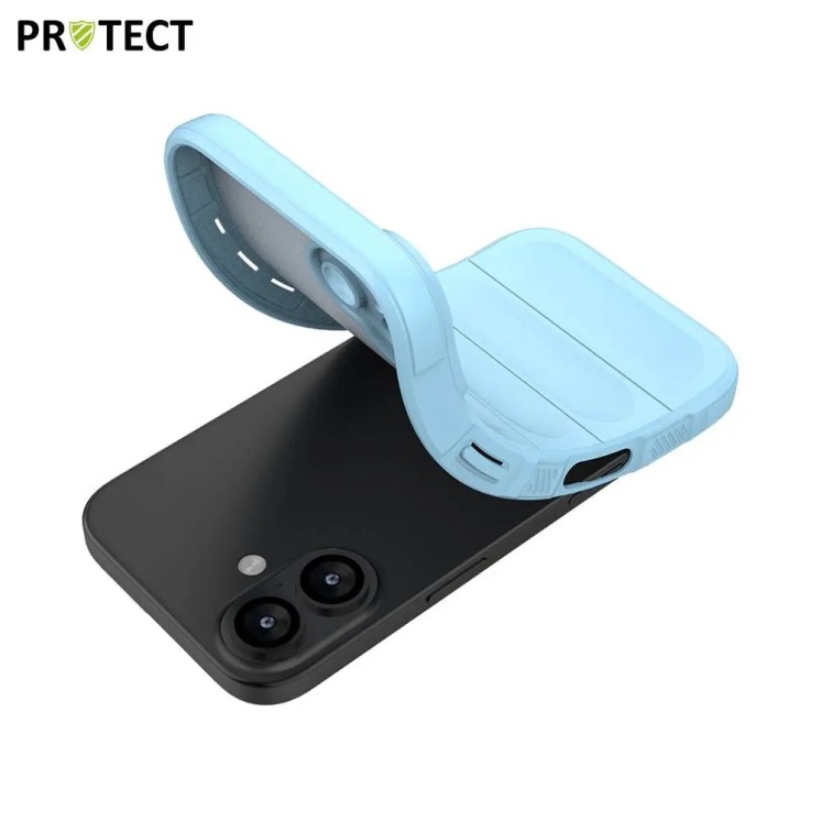 Coque Protect Apple IPhone 15 bleu clair / Créa & Connect