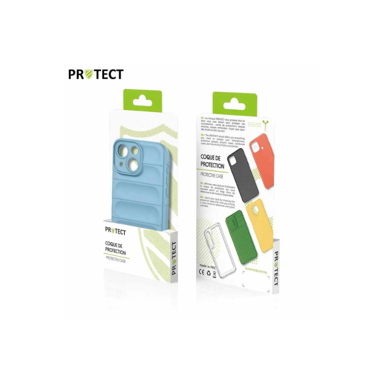 Coque Protect Apple IPhone 15 bleu clair / Créa & Connect