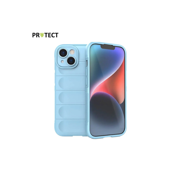 Coque Protect Apple IPhone 15 bleu clair / Créa & Connect