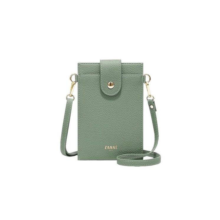 Sac Crossbody phone bag Break Time vert kaki - vue face