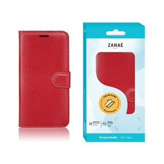 Coque Etui Portefeuille Samsung Galaxy A07 rouge