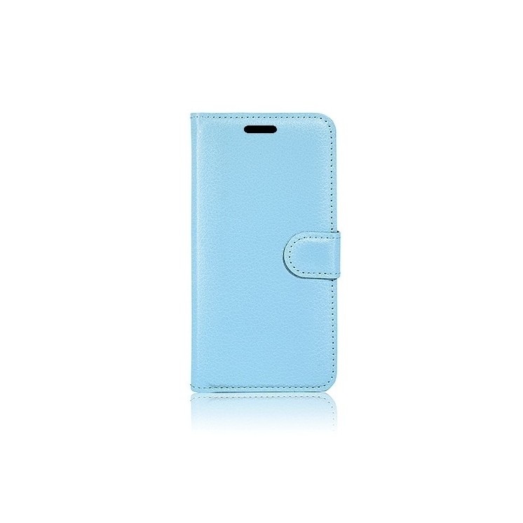 Coque Etui Portefeuille Samsung Galaxy A07 bleu clair