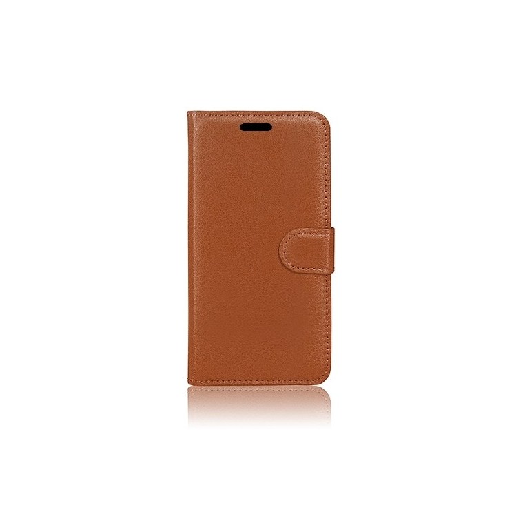 Coque Etui Portefeuille Samsung Galaxy A07 marron