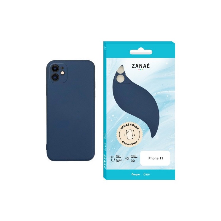 Coque Color Apple Iphone 11 marine / Créa & Connect