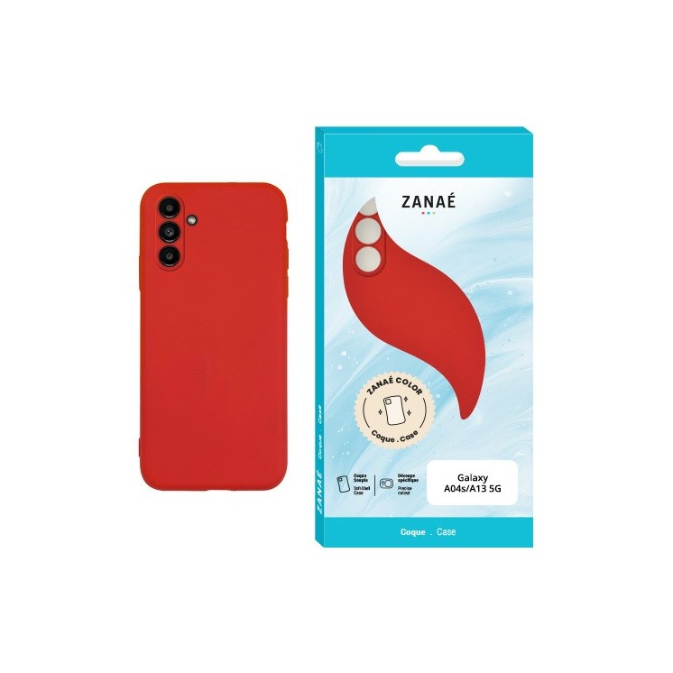 Coque Color Samsung galaxy A04S / A13 5G rouge / Créa & Connect