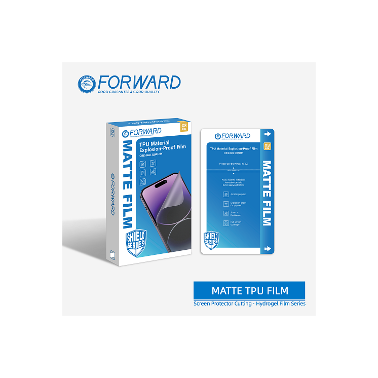 Film Hydrogel Forward Mate anti Reflet vitre avant ou vitre arrière pour Samsung galaxy series M - vue face et boite