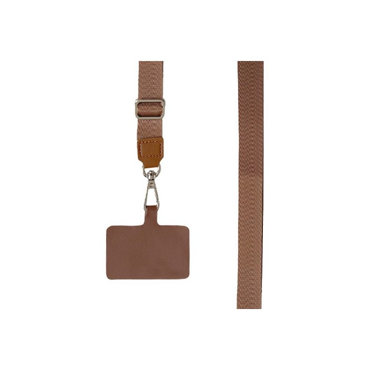 Bandoulière Nylon marron