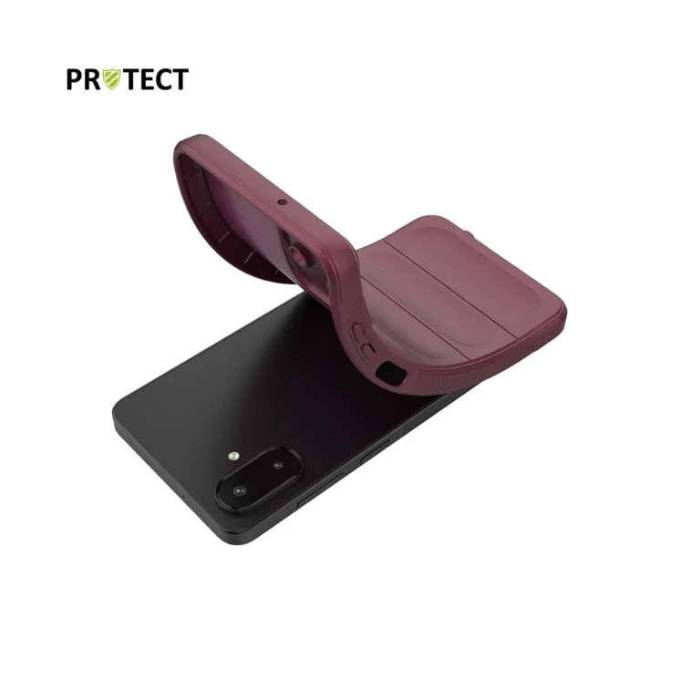 Coque Protect Samsung galaxy A07 prune / Créa & Connect