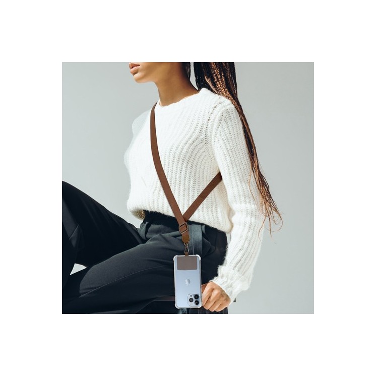 Bandoulière Nylon marron