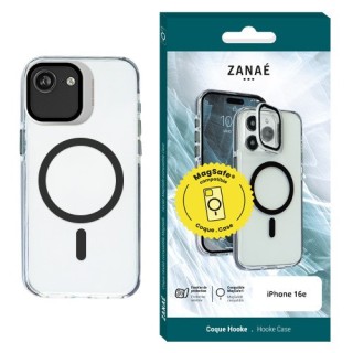 Coque Hooke magsafe Apple Iphone 16e noire / Créa & Connect