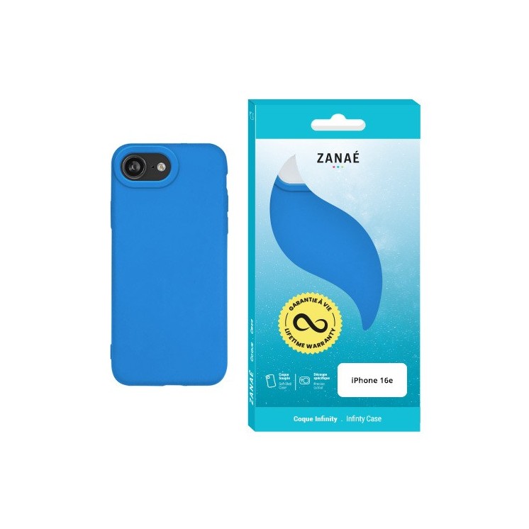 Coque Infinity Apple Iphone 16e bleu/ Créa & Connect