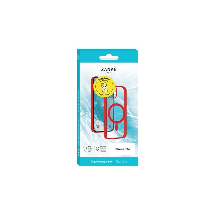 Coque magsafe Apple Iphone 16e rouge / Créa & Connect