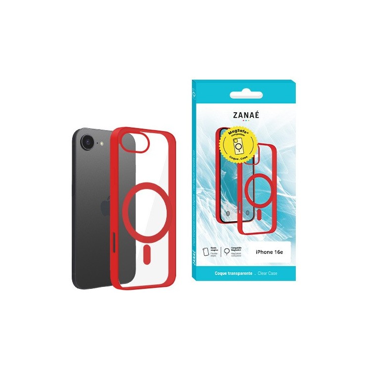 Coque magsafe Apple Iphone 16e rouge / Créa & Connect