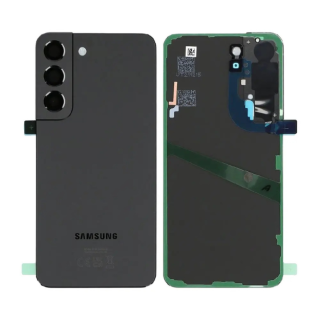 Vitre arrière Samsung Galaxy S22 noire Premium / Créa & Connect