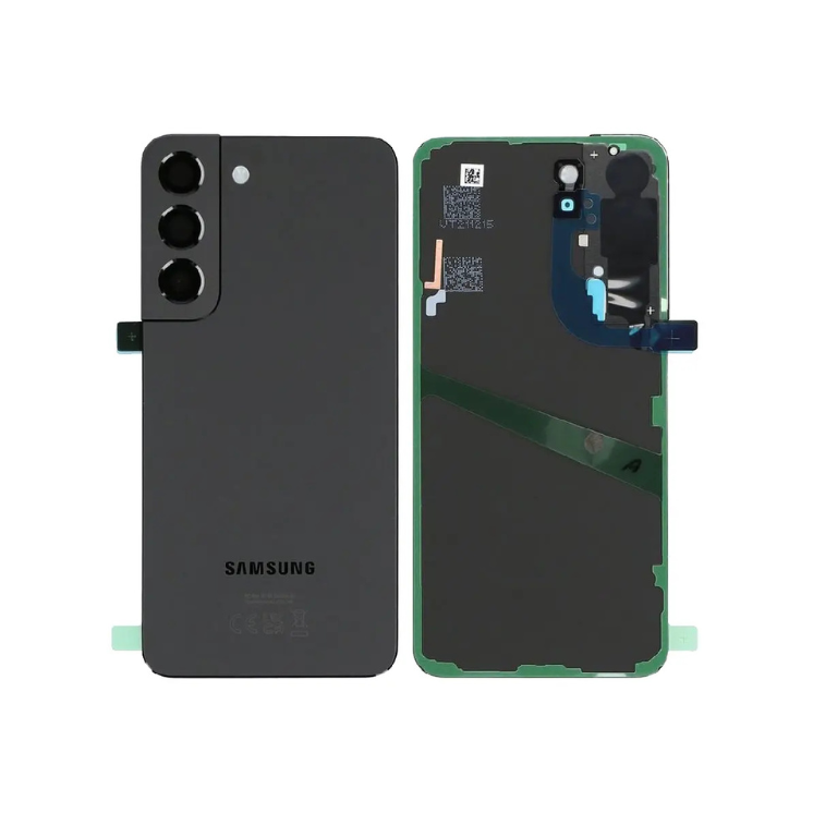 Vitre arrière Samsung Galaxy S22 noire Premium / Créa & Connect