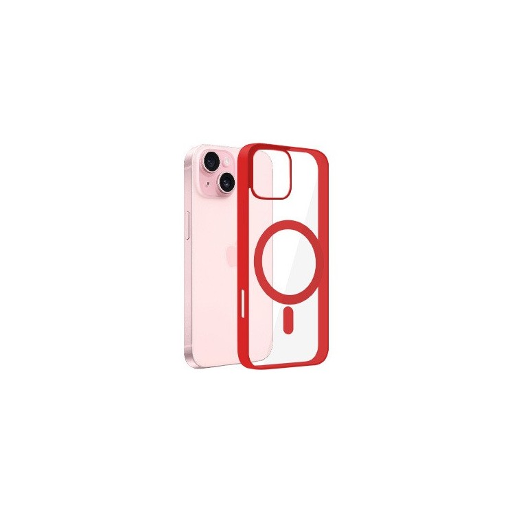 Coque MagSafe Iphone 15 rouge