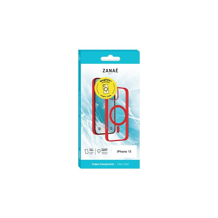 Coque MagSafe Iphone 15 rouge