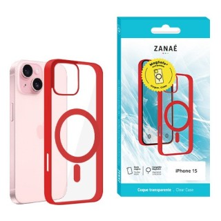 Coque MagSafe Iphone 15 rouge